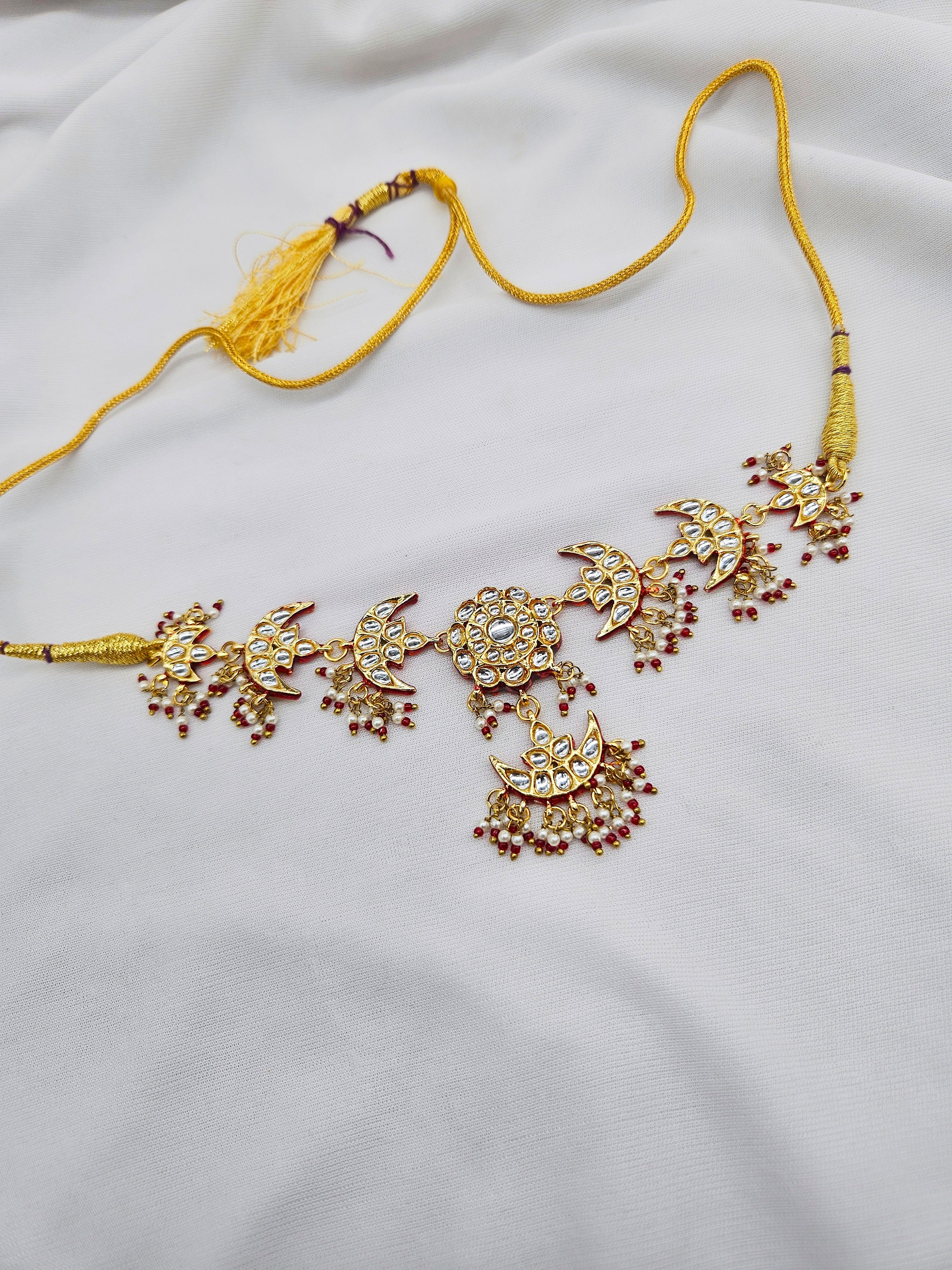 Zaveri Demifine Kundan Chokar set