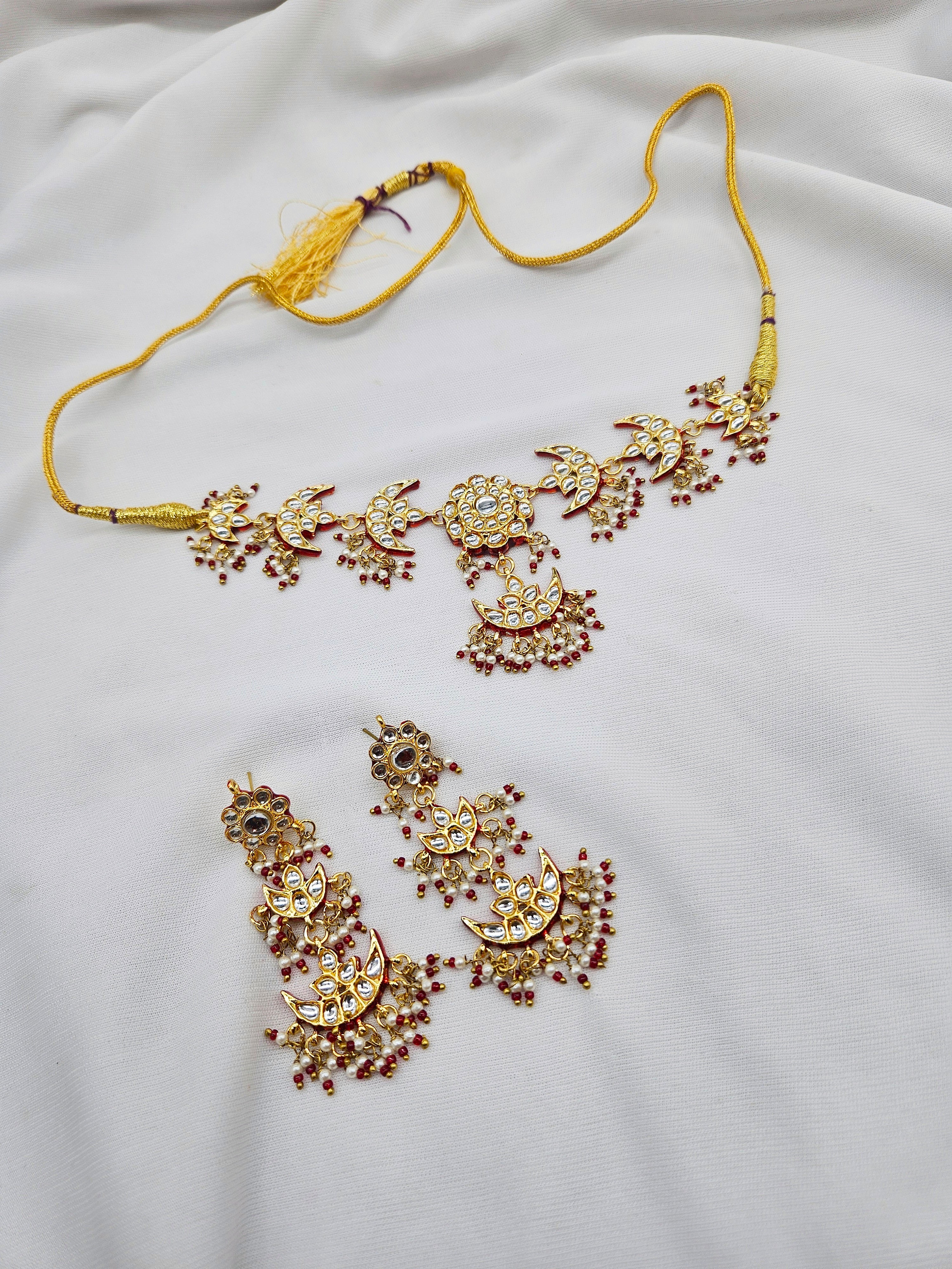 Zaveri Demifine Kundan Chokar set