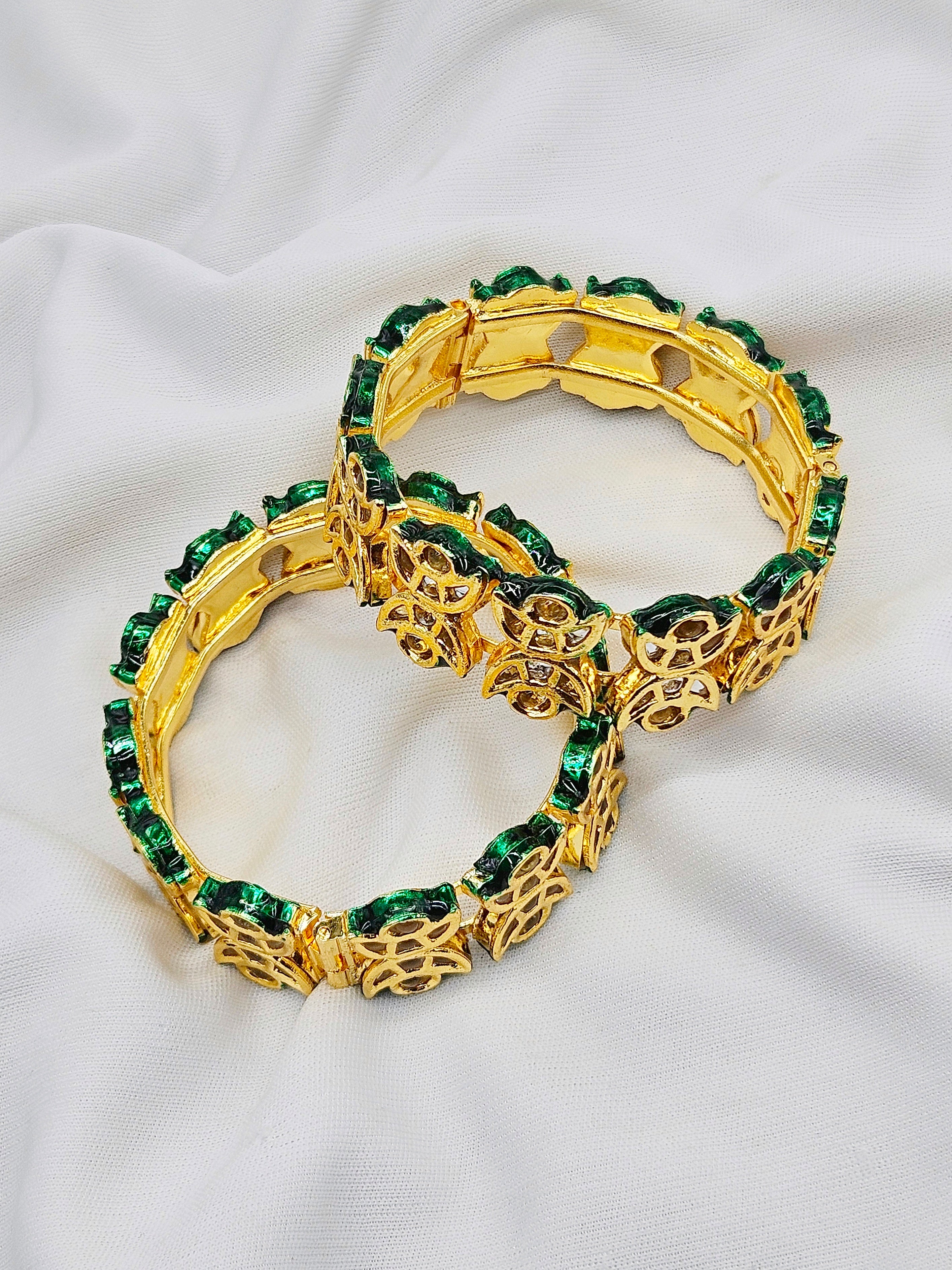 Indrani Demifine Kundan Openable Bangle