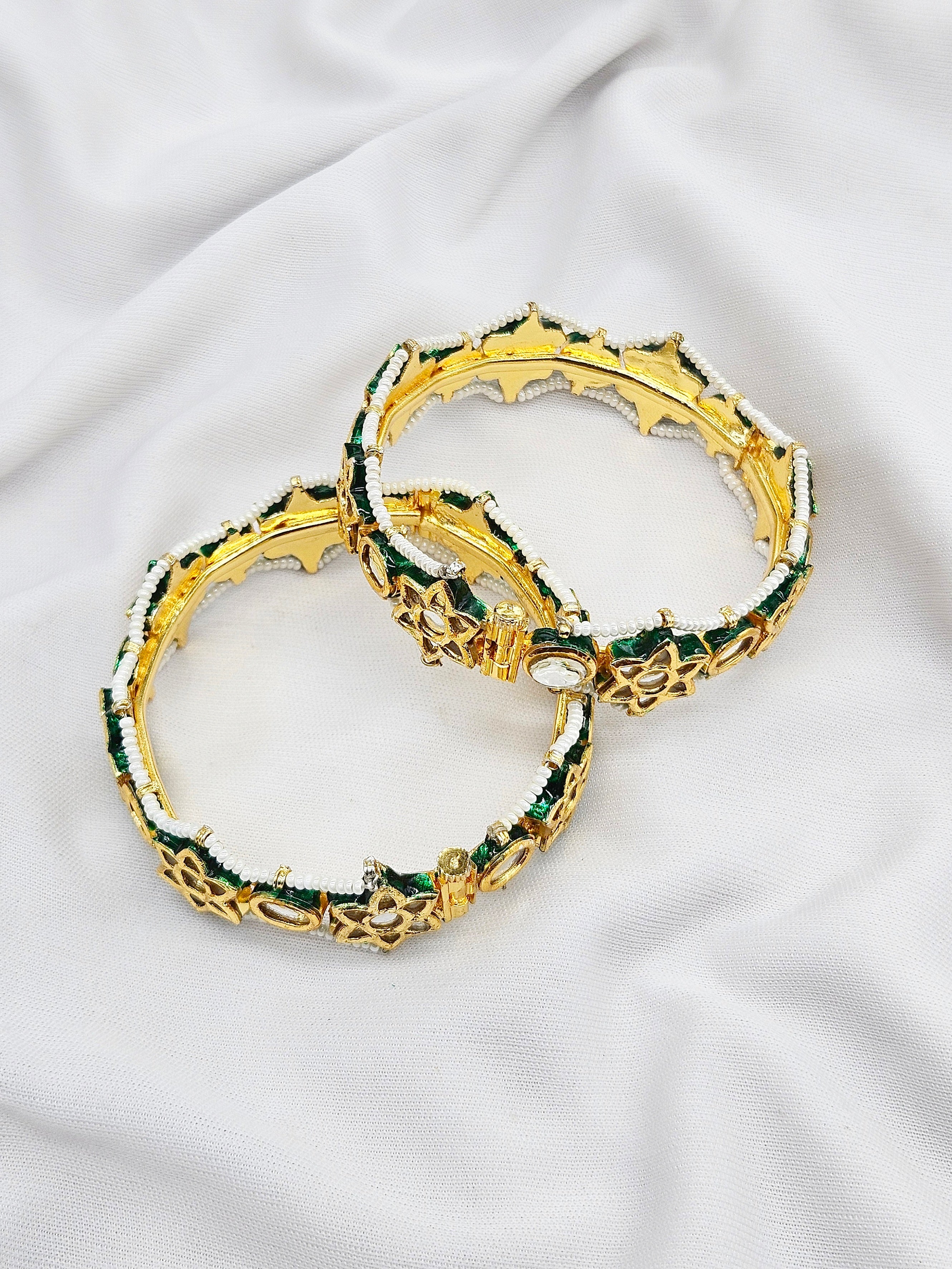 Orras Demifine Kundan Openable Bangle