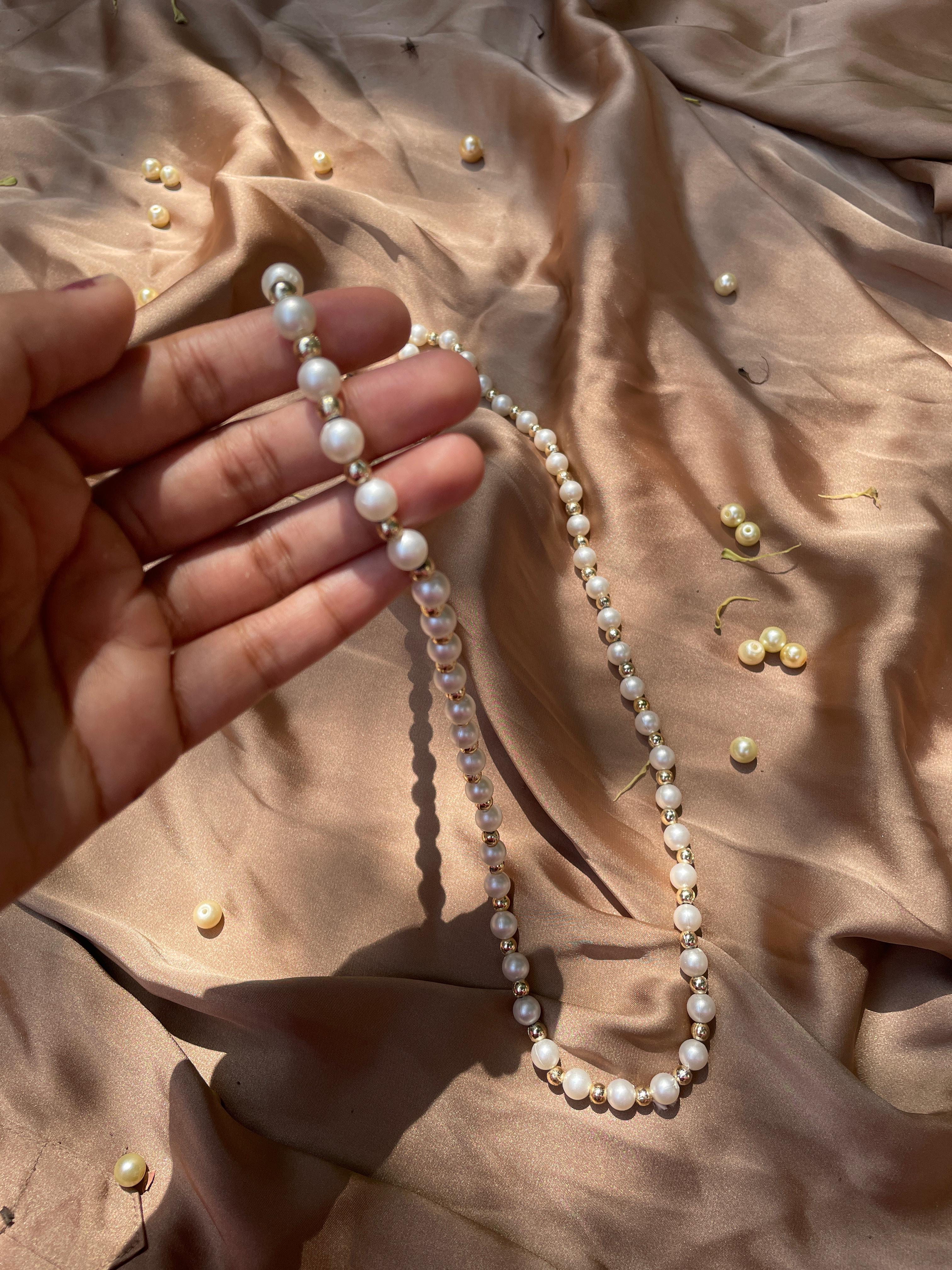 PEARL AND GOLD MATAR MALA/NECKLACE