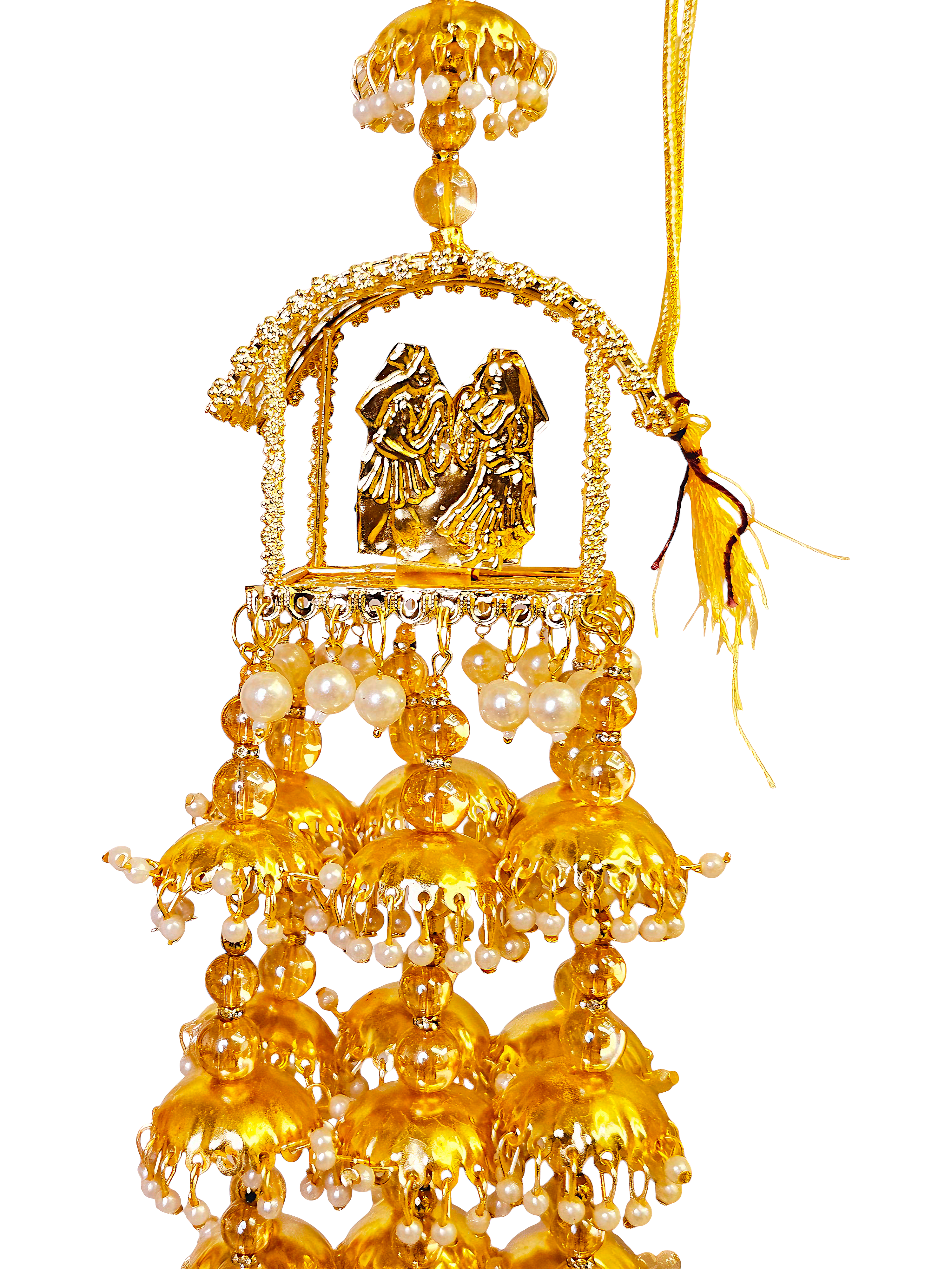 White Pearl Butterfly Kaleere Set by Kavipushp