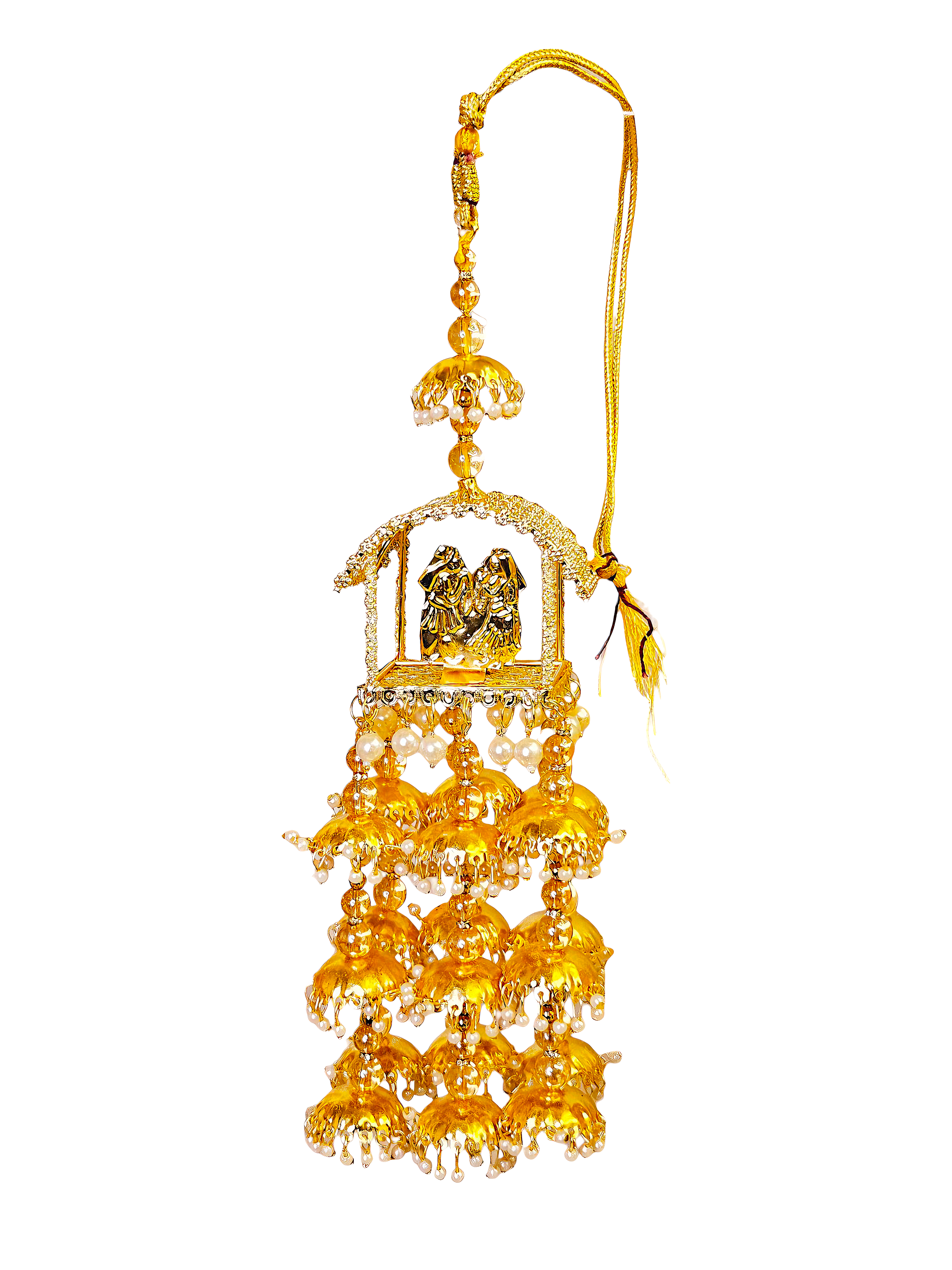 White Pearl Butterfly Kaleere Set by Kavipushp