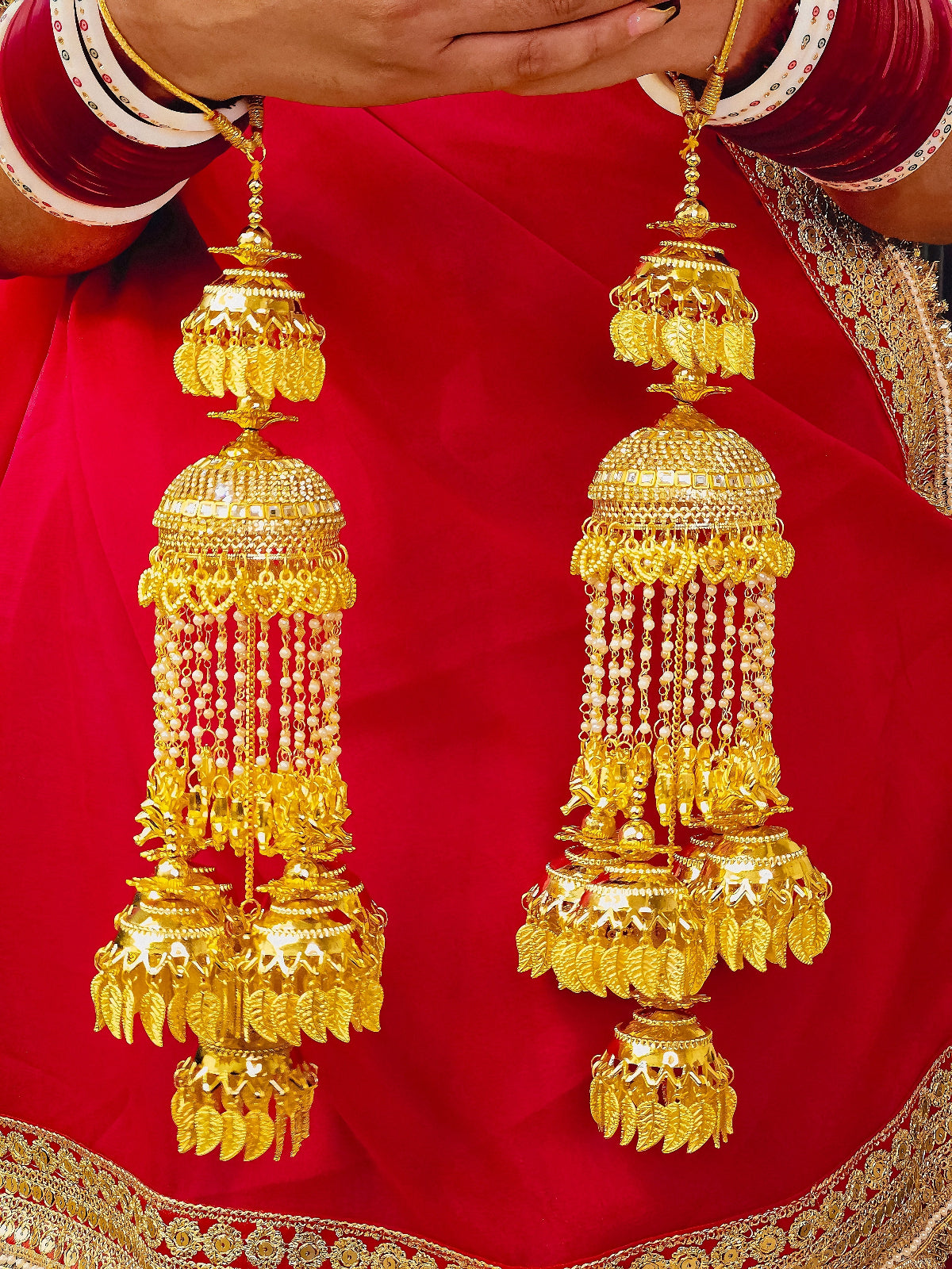 Meenakshi Leave Motif Kaleere Set