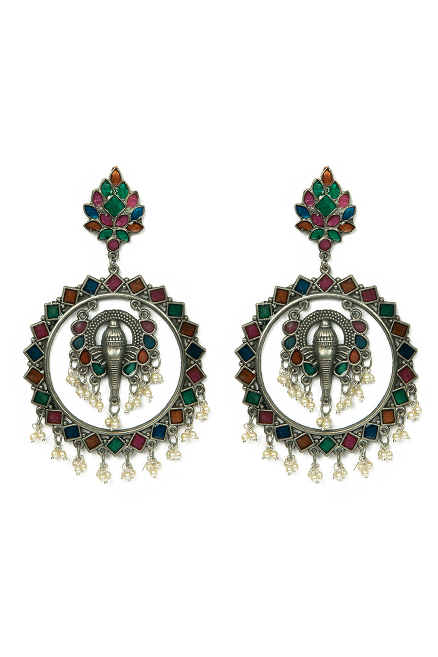 SHEFALI OXIDISED EARRINGS