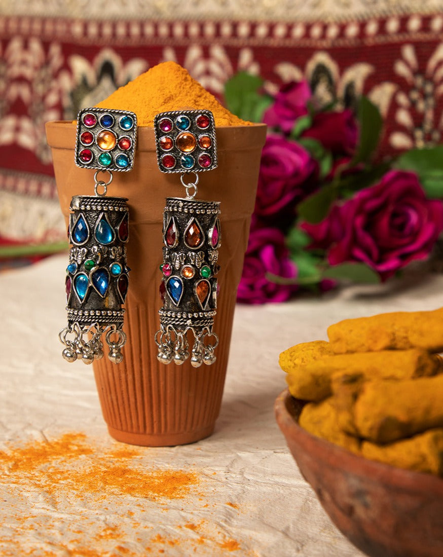 GUL OXIDISED EARRINGS