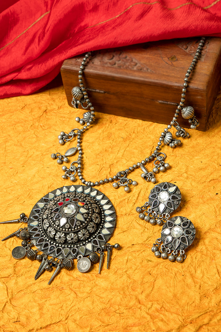 GAMINI OXIDISED NECKLACE SET