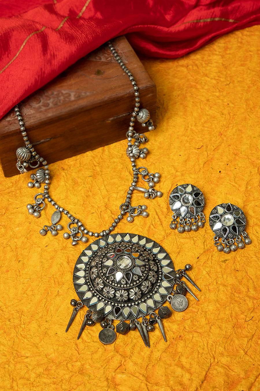 GAMINI OXIDISED NECKLACE SET