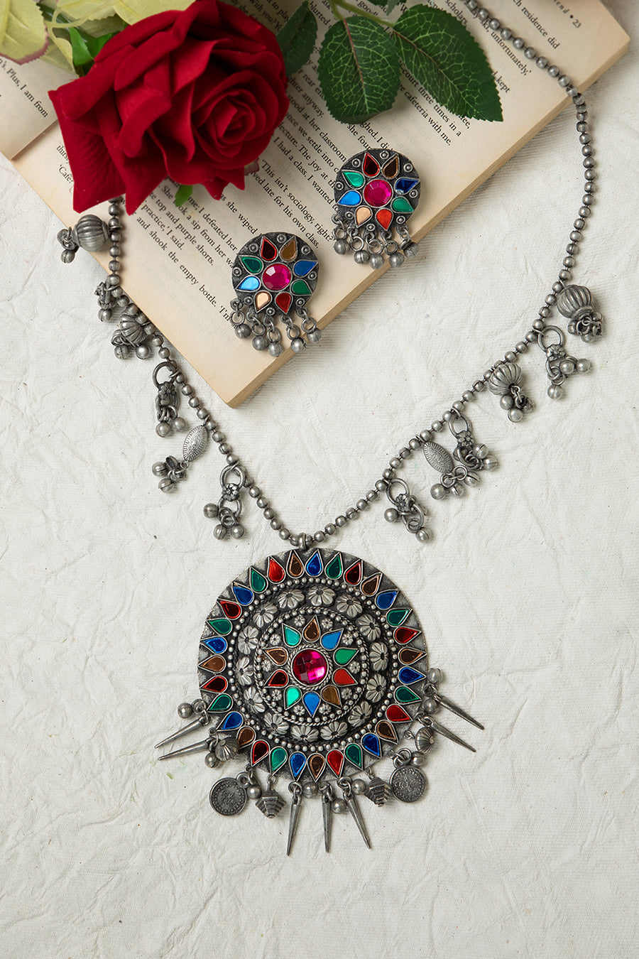 GAMINI OXIDISED NECKLACE SET