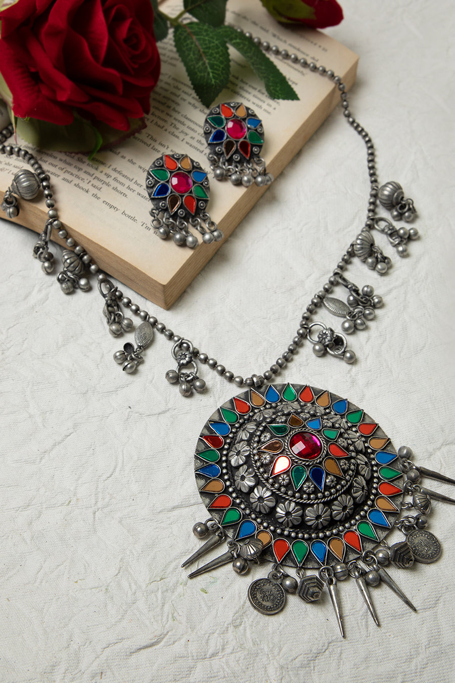 GAMINI OXIDISED NECKLACE SET