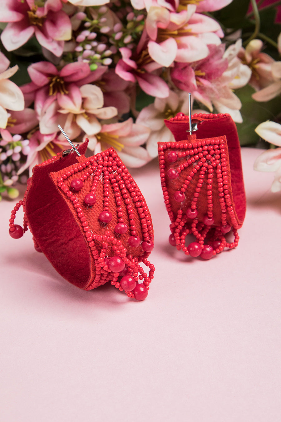 BEADED HOOPS