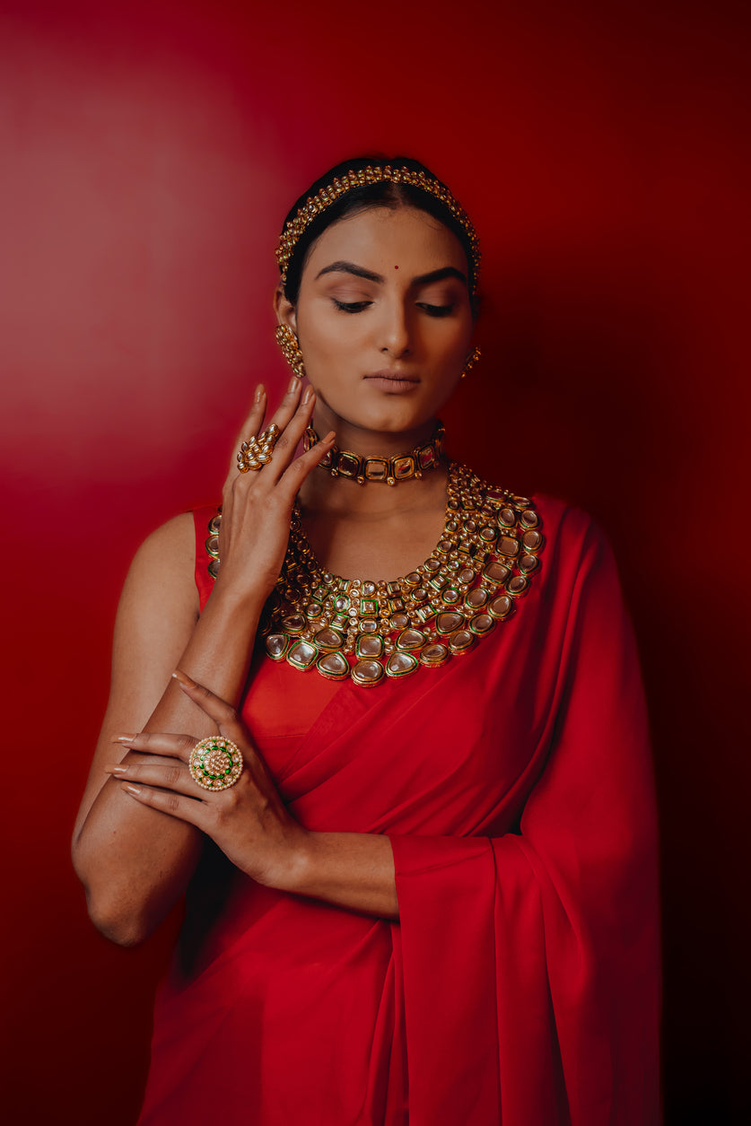 BIG KUNDAN BRIDAL SET