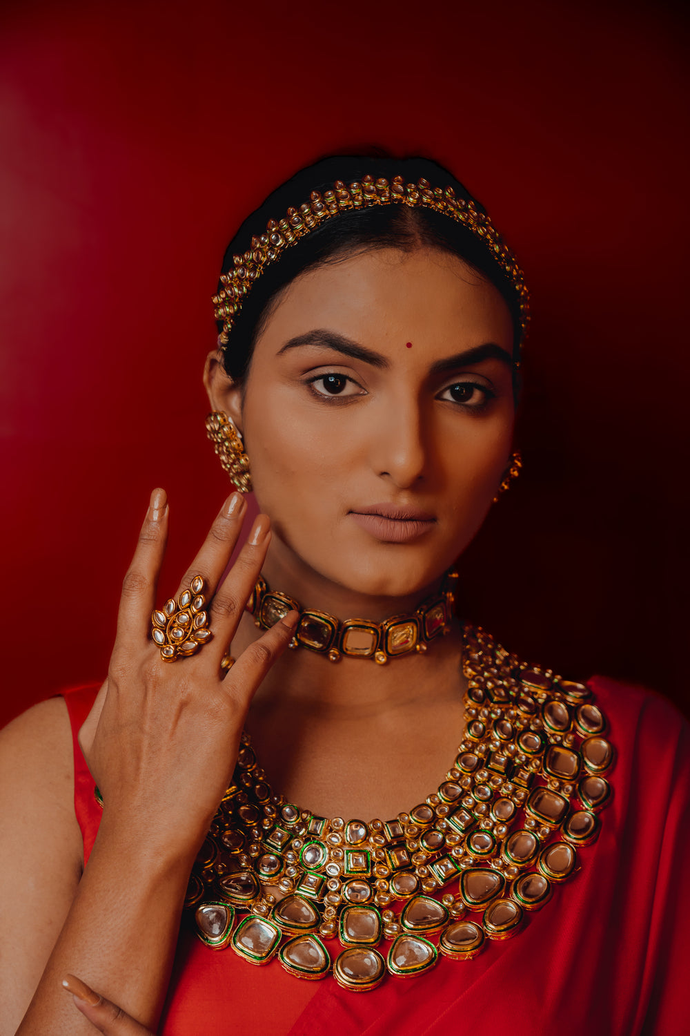BIG KUNDAN BRIDAL SET