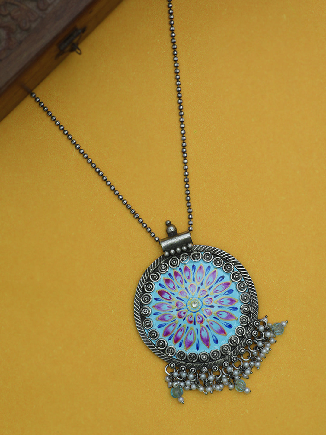 AVASA MEENA OXIDISED PENDANT