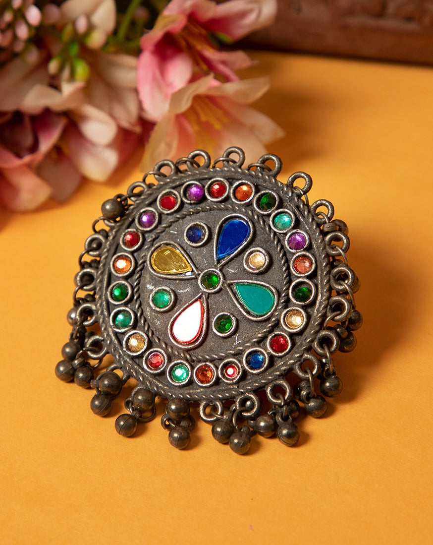 GAMYA OXIDISED RING