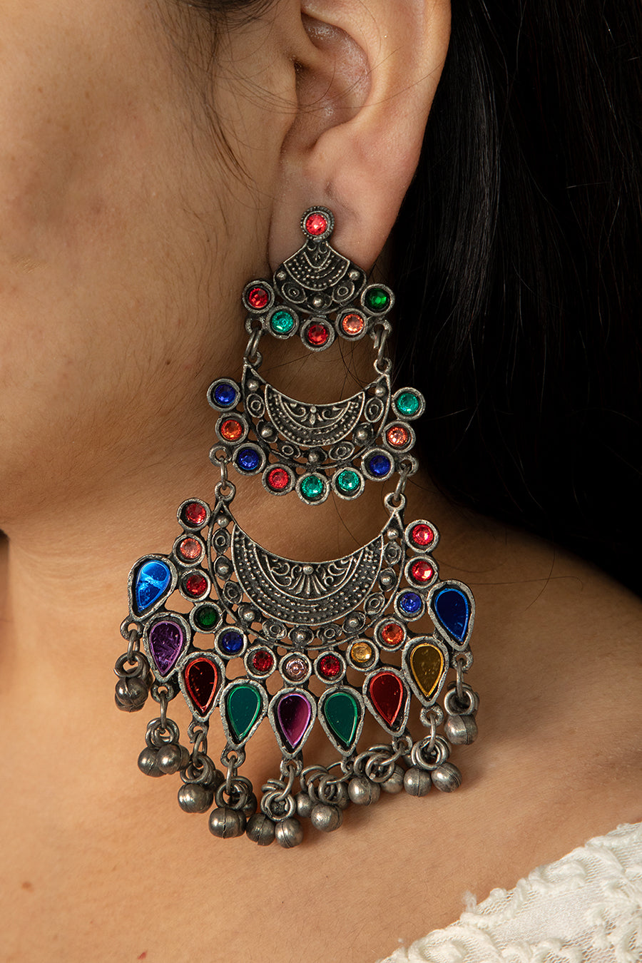 GAZALA OXIDISED EARRINGS