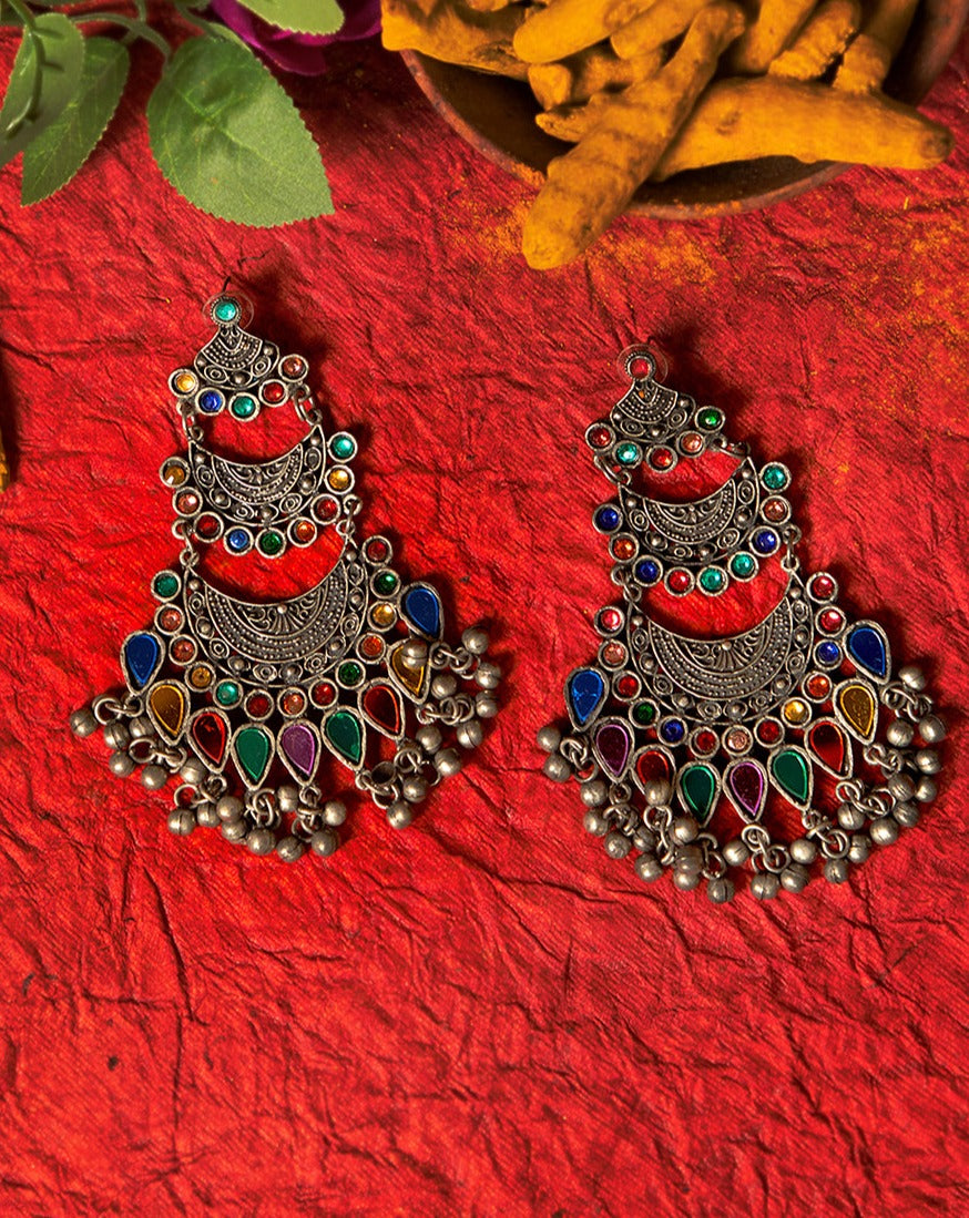 GAZALA OXIDISED EARRINGS