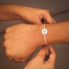 Swastik 925 Silver Bracelet