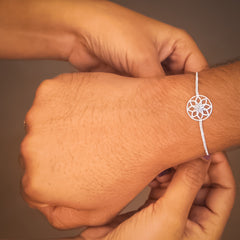 Flower 925 Silver Bracelet