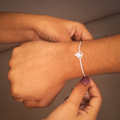 Paan Patta 925 Silver Bracelet