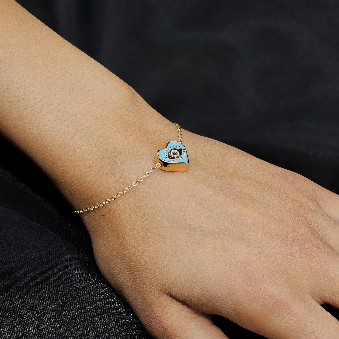 heart Evil Eye Bracelets: Protective Western Amulets