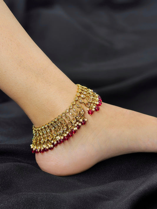 RED 2 LAYER PREMIUM PAYAL