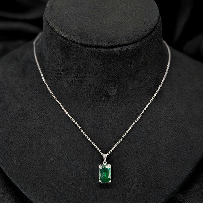 green stone sterling charm Western Pendant Set