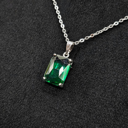 green stone sterling charm Western Pendant Set