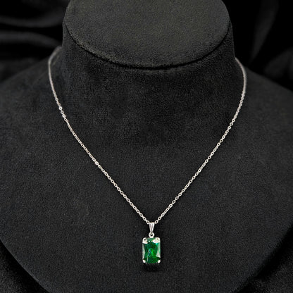 green stone sterling charm Western Pendant Set