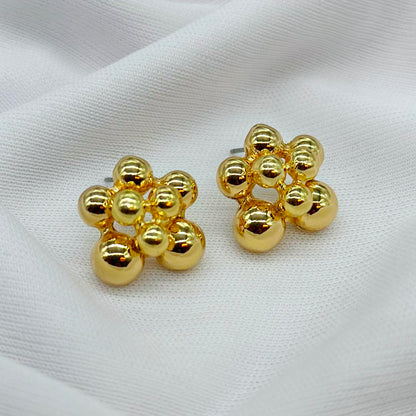 gold molecule earring /casual earring