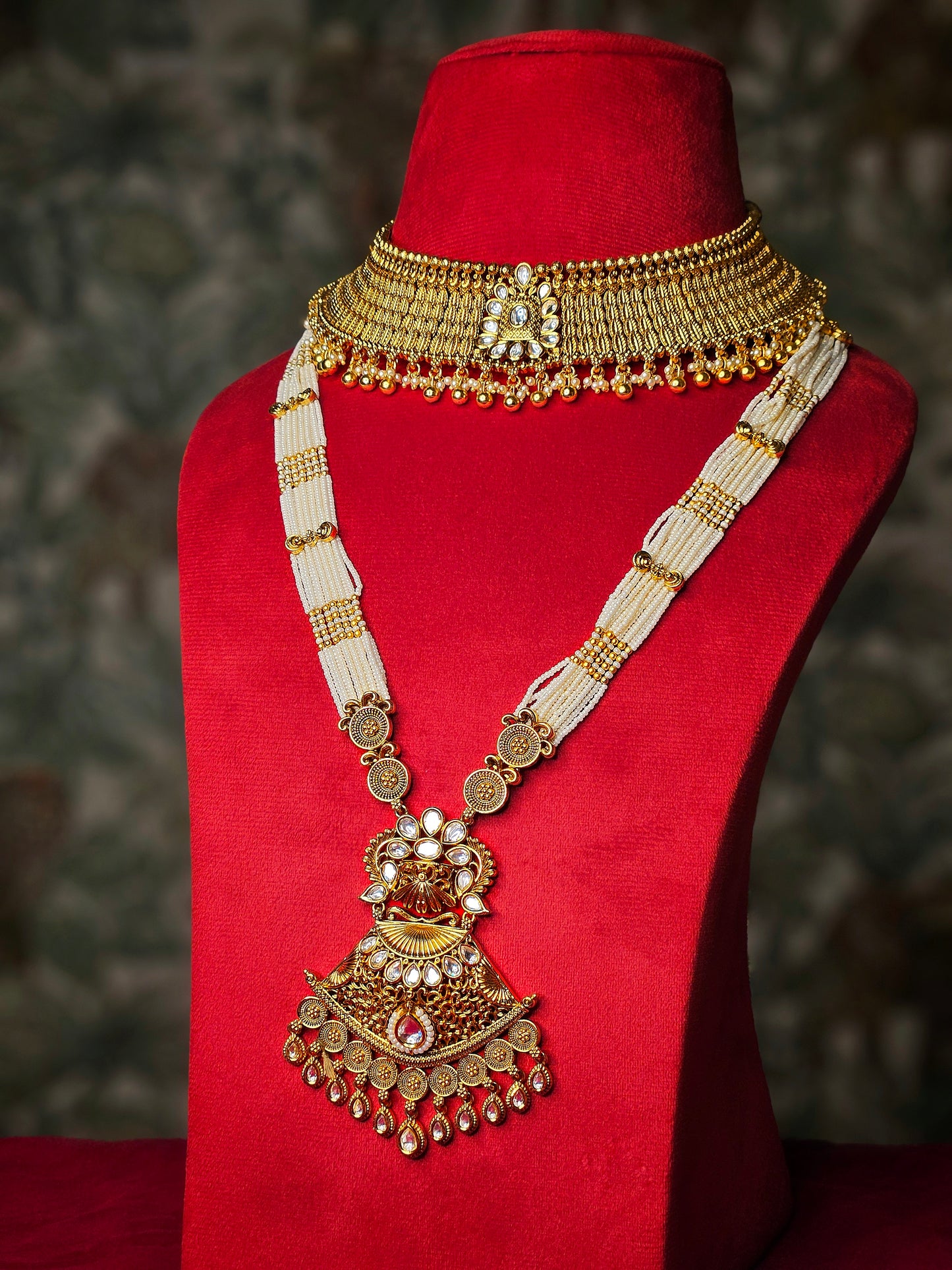 Golden Chokar Set / Wedding Set