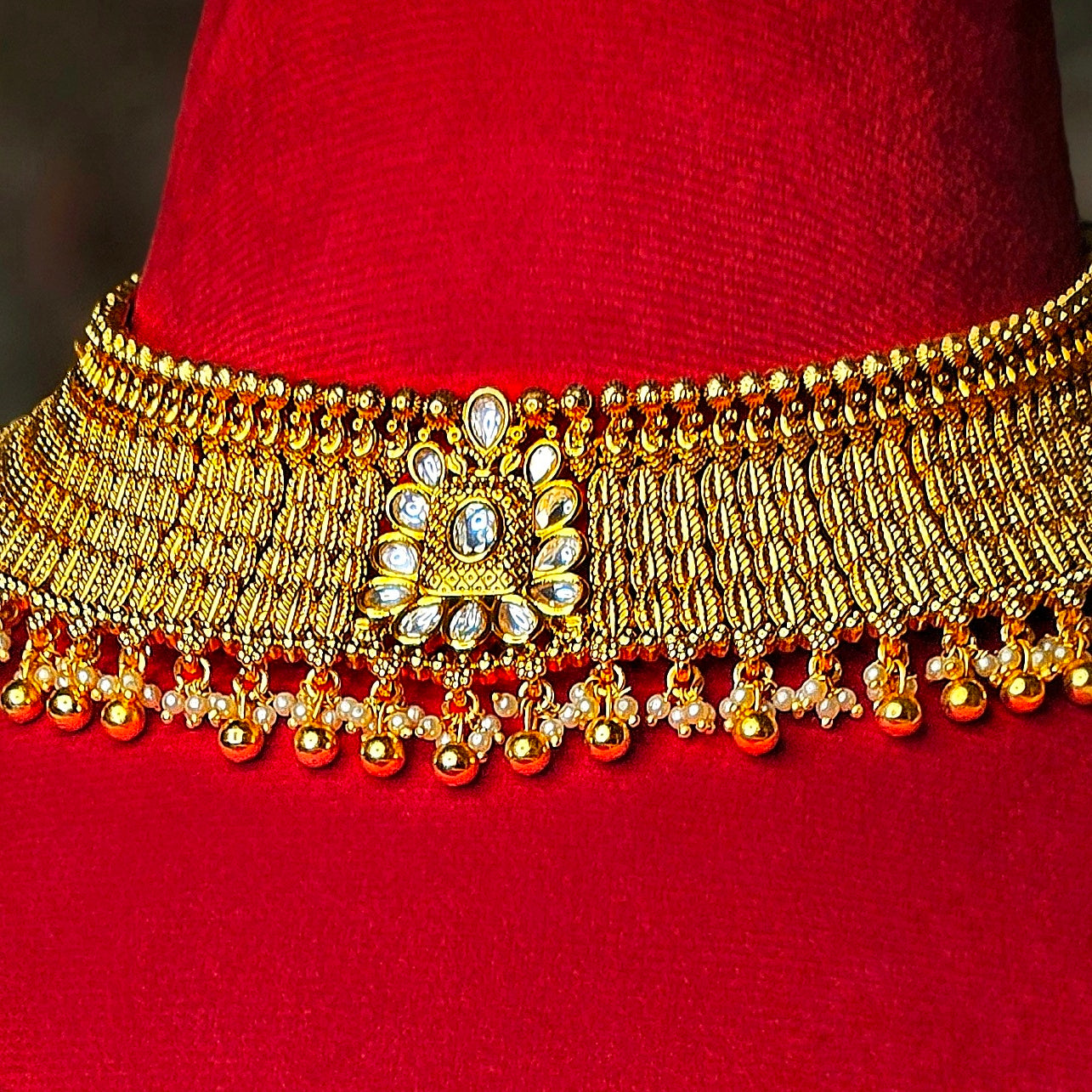 Golden Chokar Set / Wedding Set