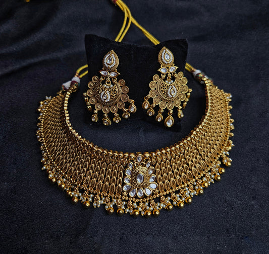 Golden Chokar Set / Wedding Set