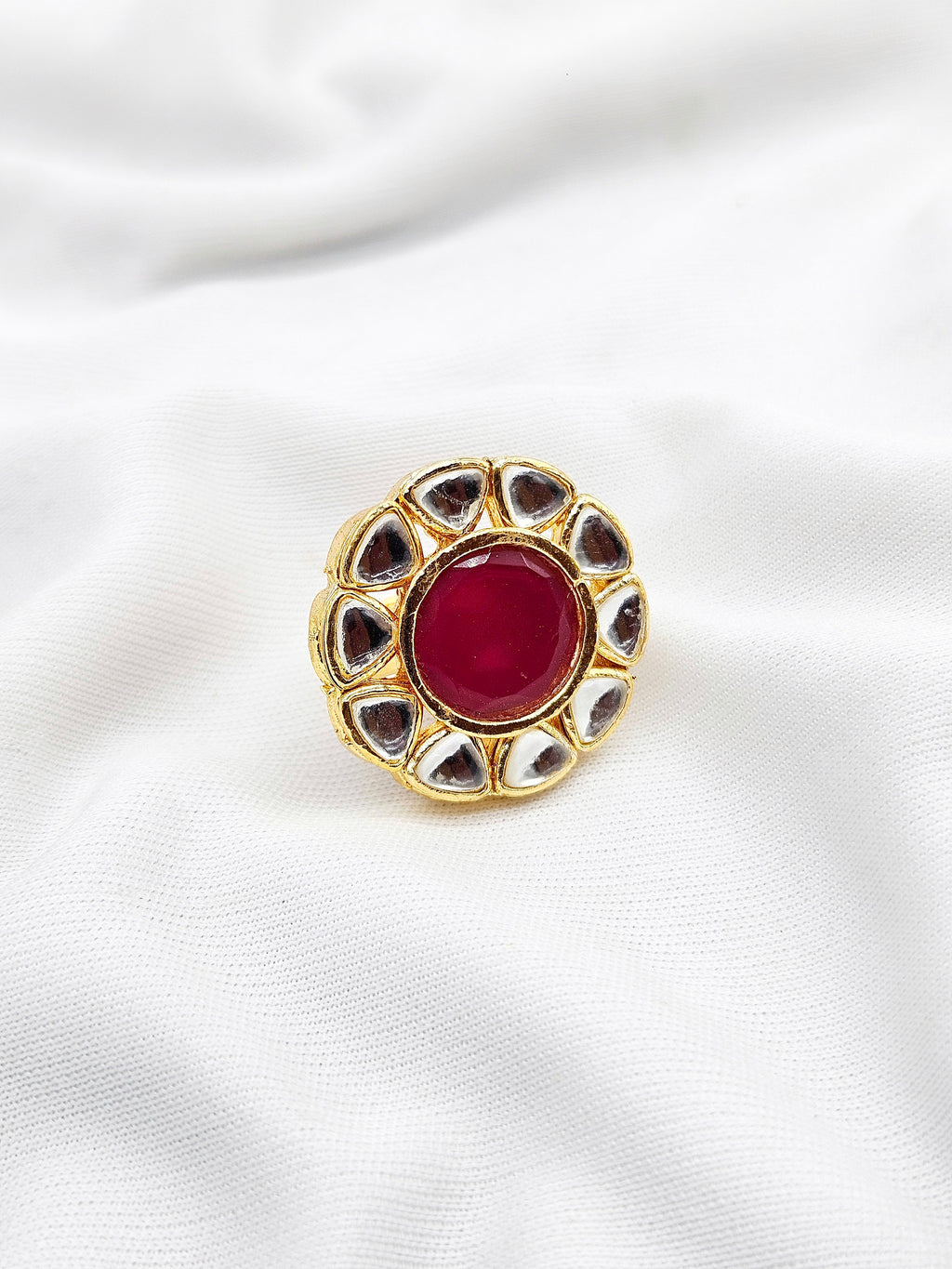 Lalithaa demifine bridal Kundan Ring