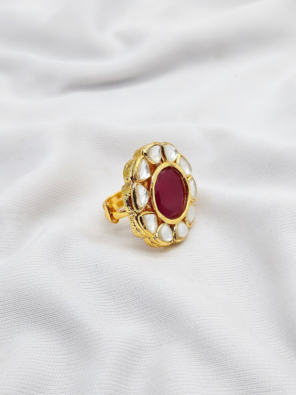 Lalithaa demifine bridal Kundan Ring