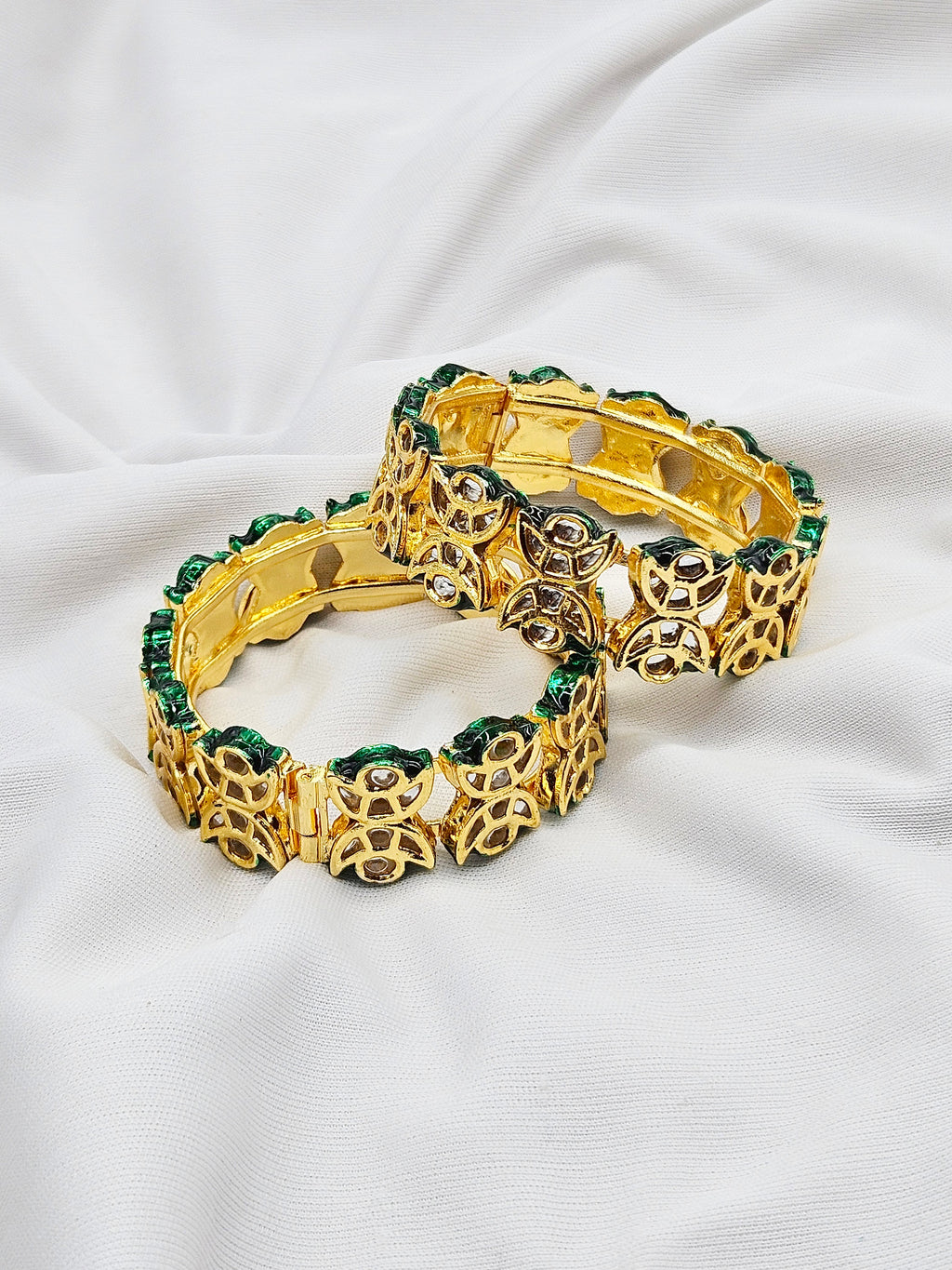 Indrani Demifine Kundan Openable Bangle
