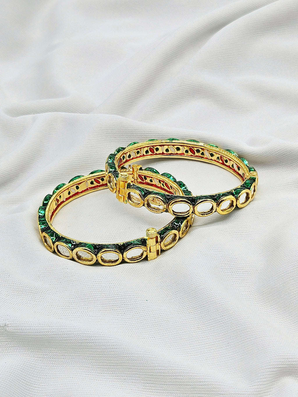 Torres Demifine Kundan Openable Bangles