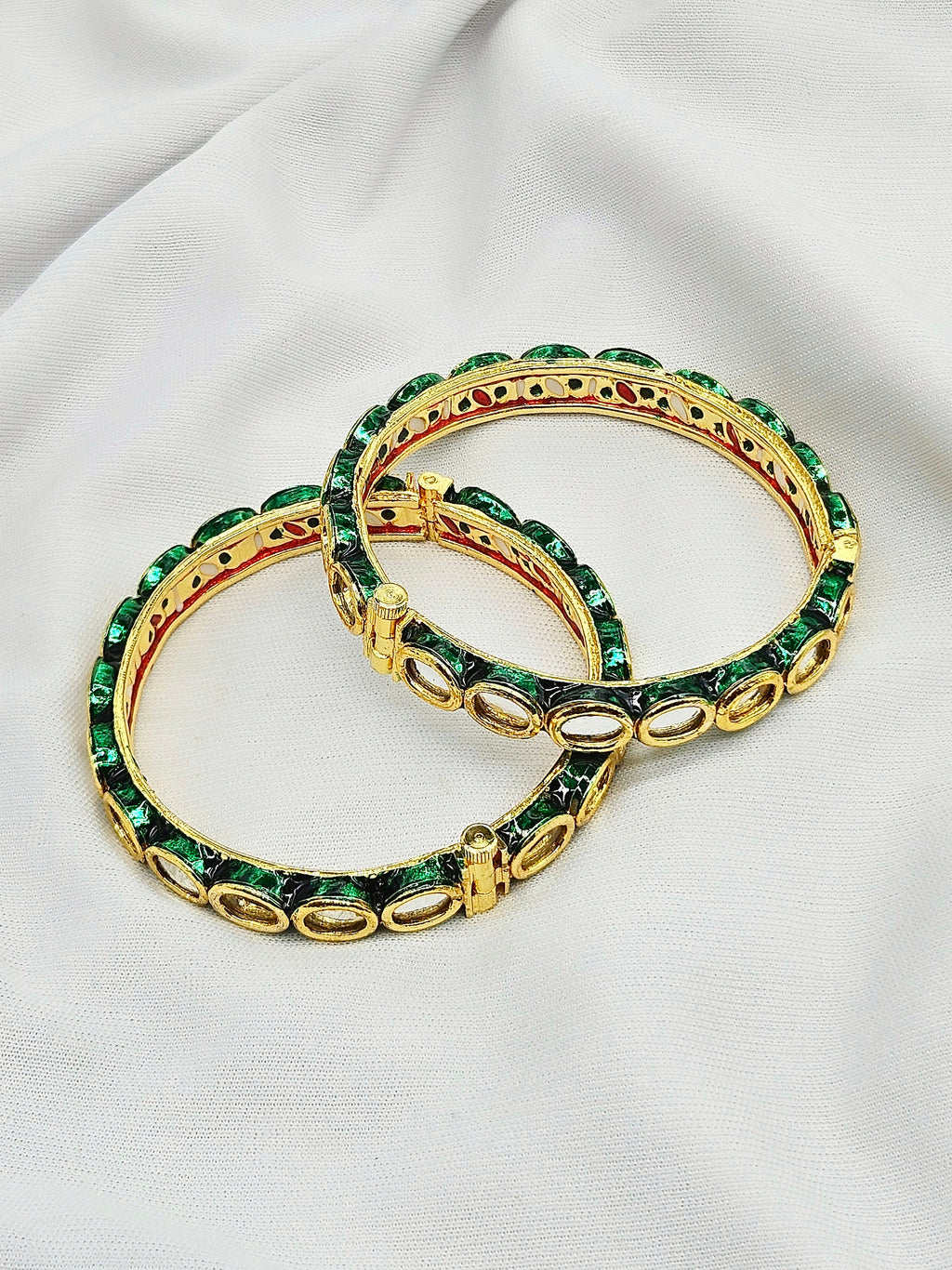 Torres Demifine Kundan Openable Bangles