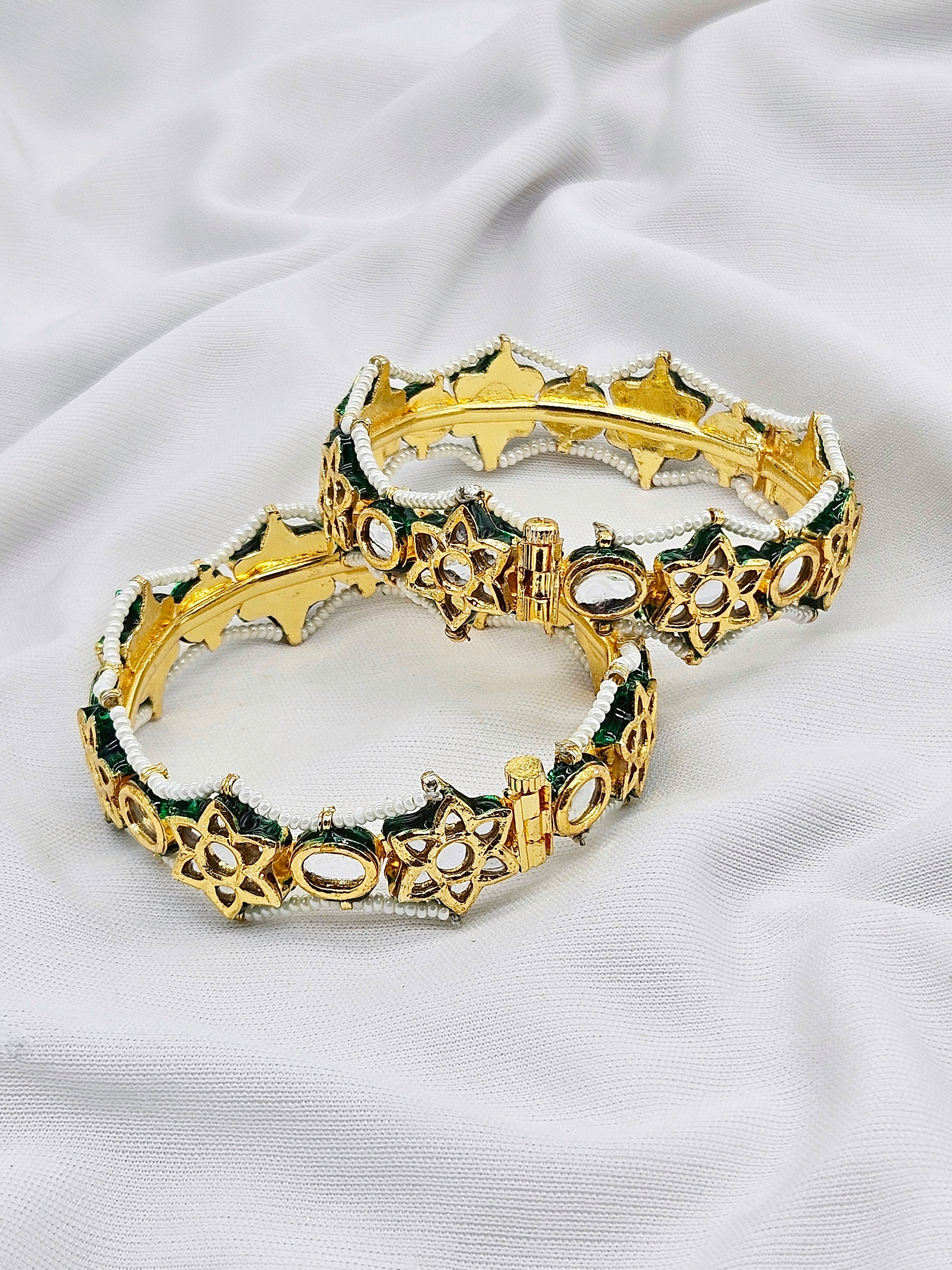 Orras Demifine Kundan Openable Bangle