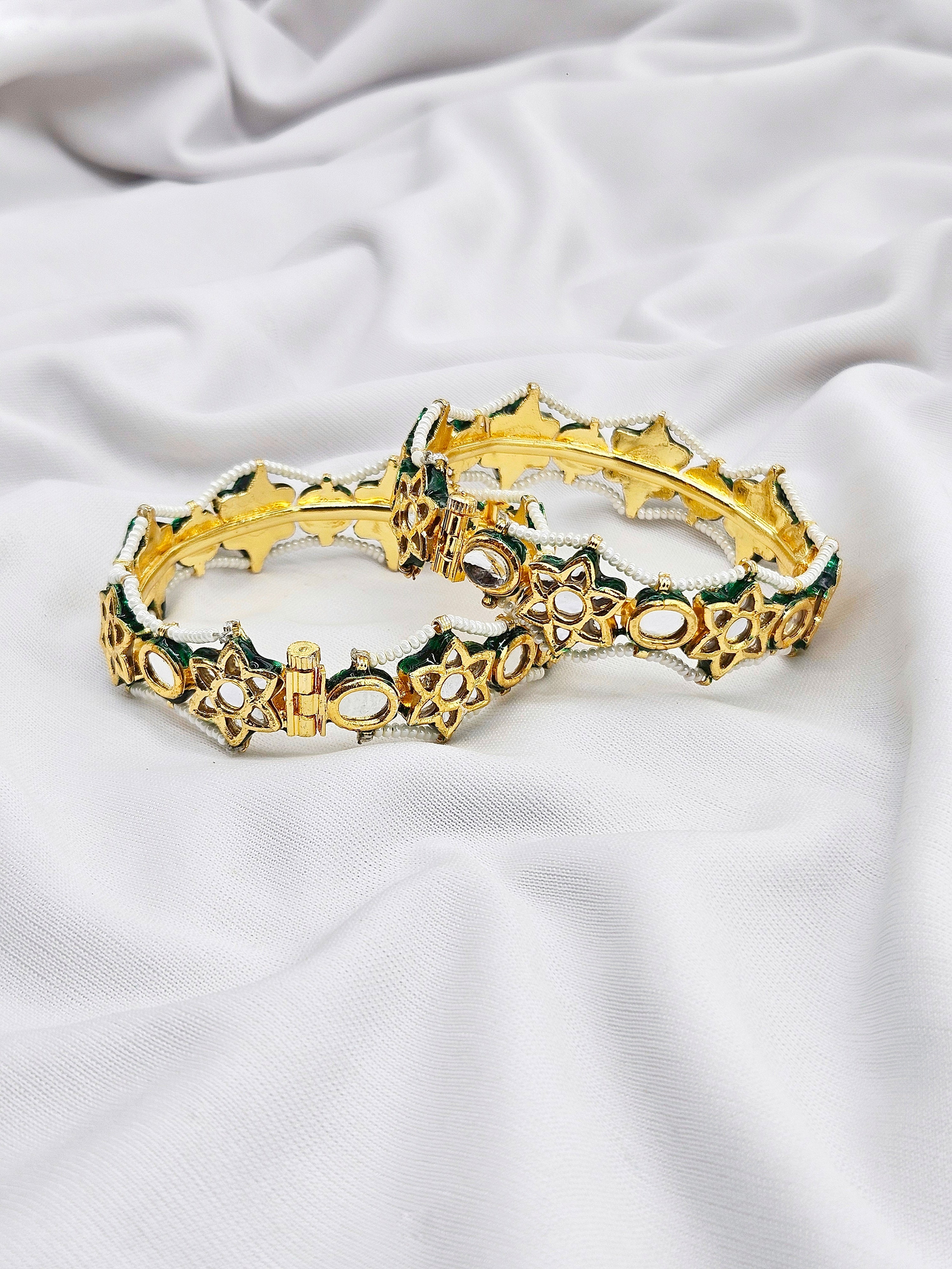 Orras Demifine Kundan Openable Bangle