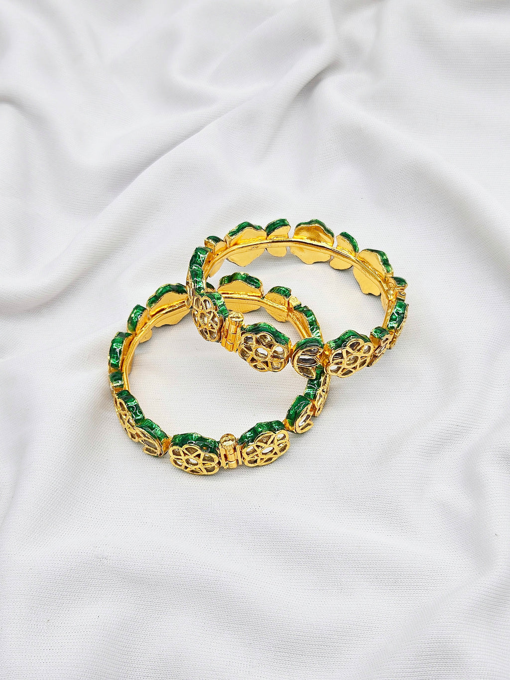 Indrani Demifine Kundan Openable Bangle