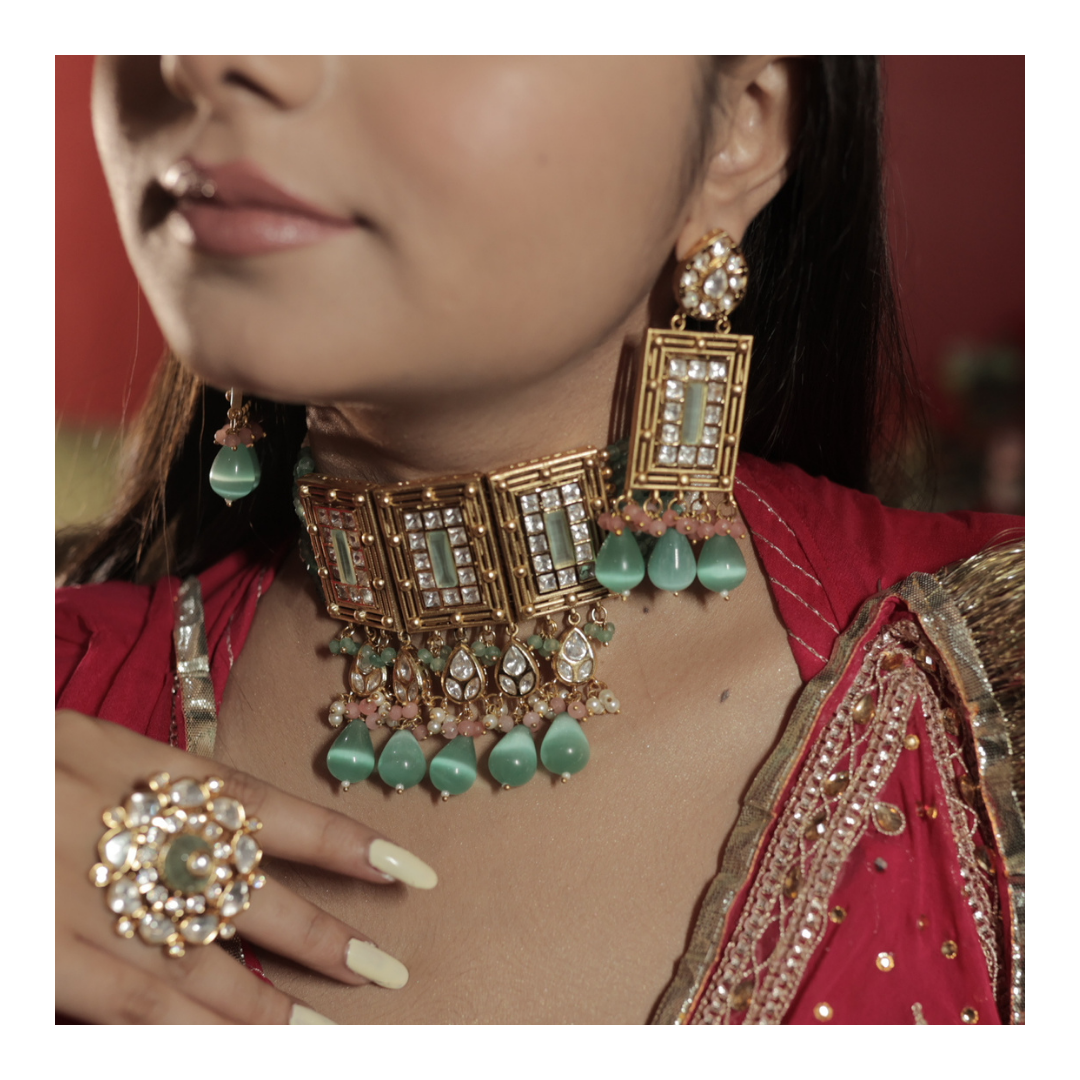 MINNT COPPER BRIDAL CHOKER