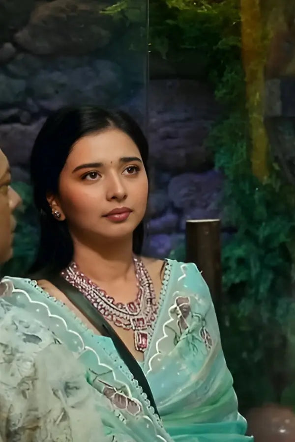 Baby Pink Big Stone CZ Necklace Set for Women | Party & Bridal Jewelry