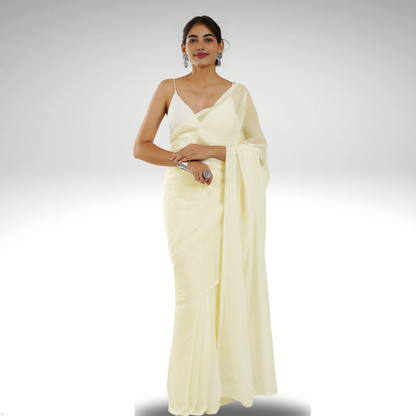 OFF WHITE GEORGETTE SAREE