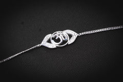 Om Sterling  Silver Bracelet