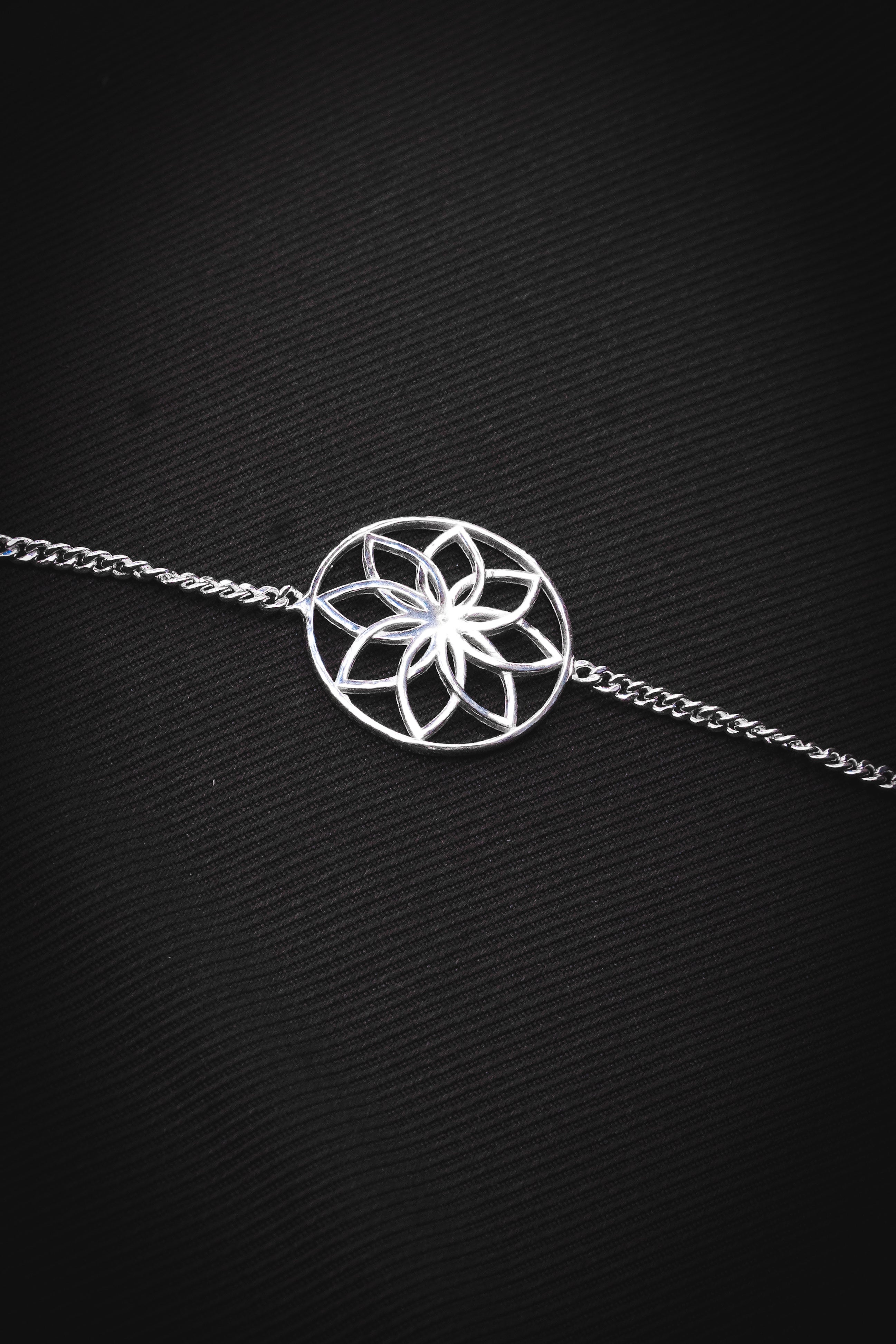 Flower 925 Silver Bracelet