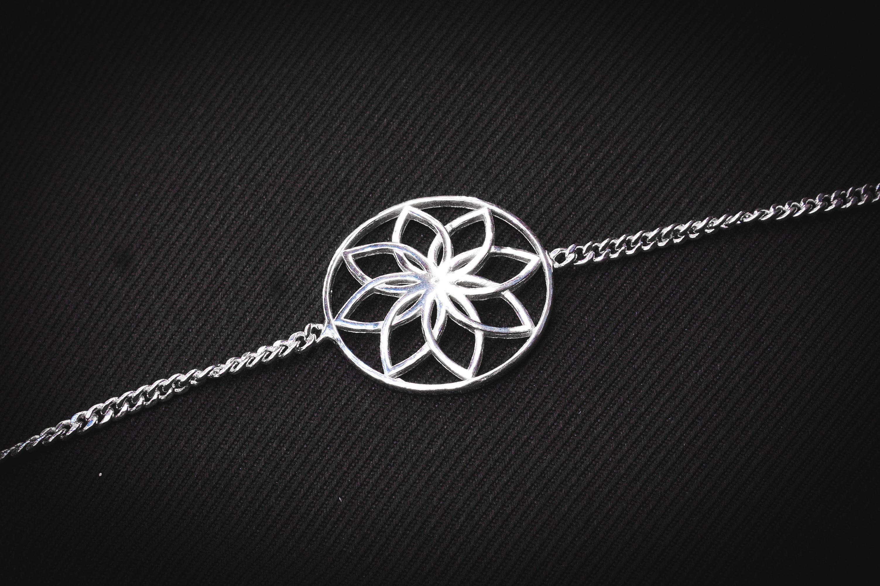 Flower 925 Silver Bracelet
