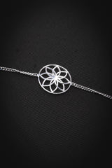 Flower 925 Silver Bracelet