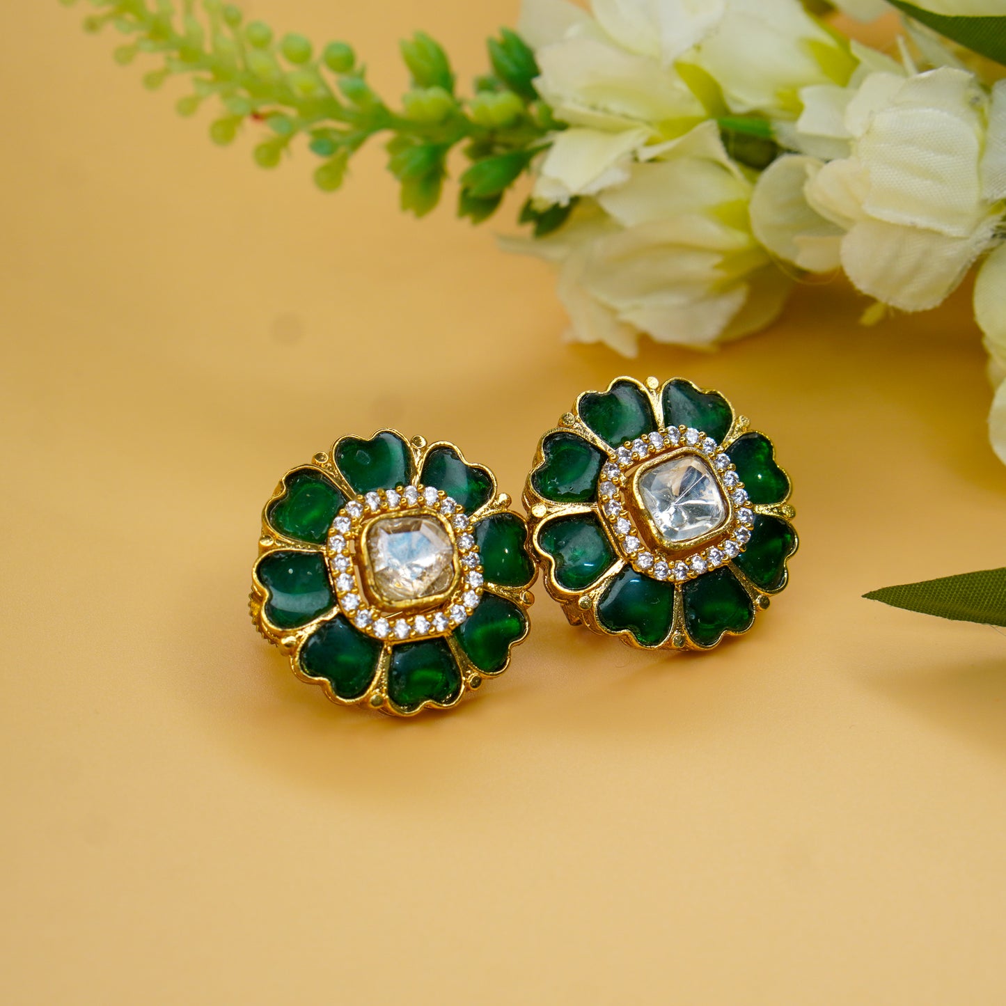 TAARUSH POLKI EARRINGS