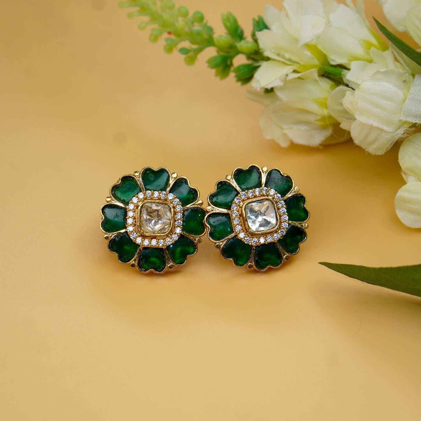 TAARUSH POLKI EARRINGS